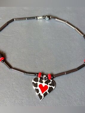 Ruby Z Ceramic Necklace